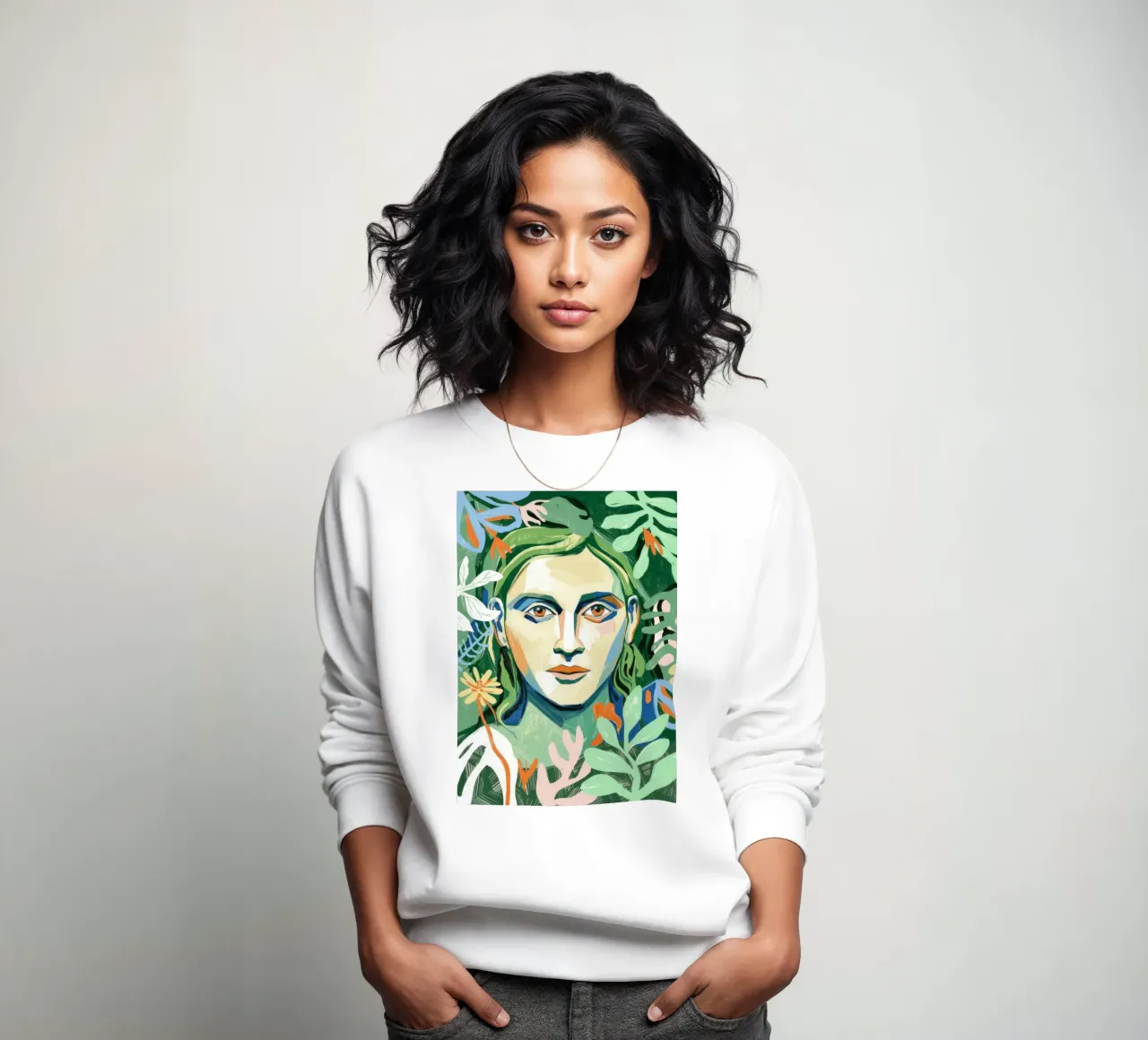 Jungle Whisper sweatshirt by Silent Hue