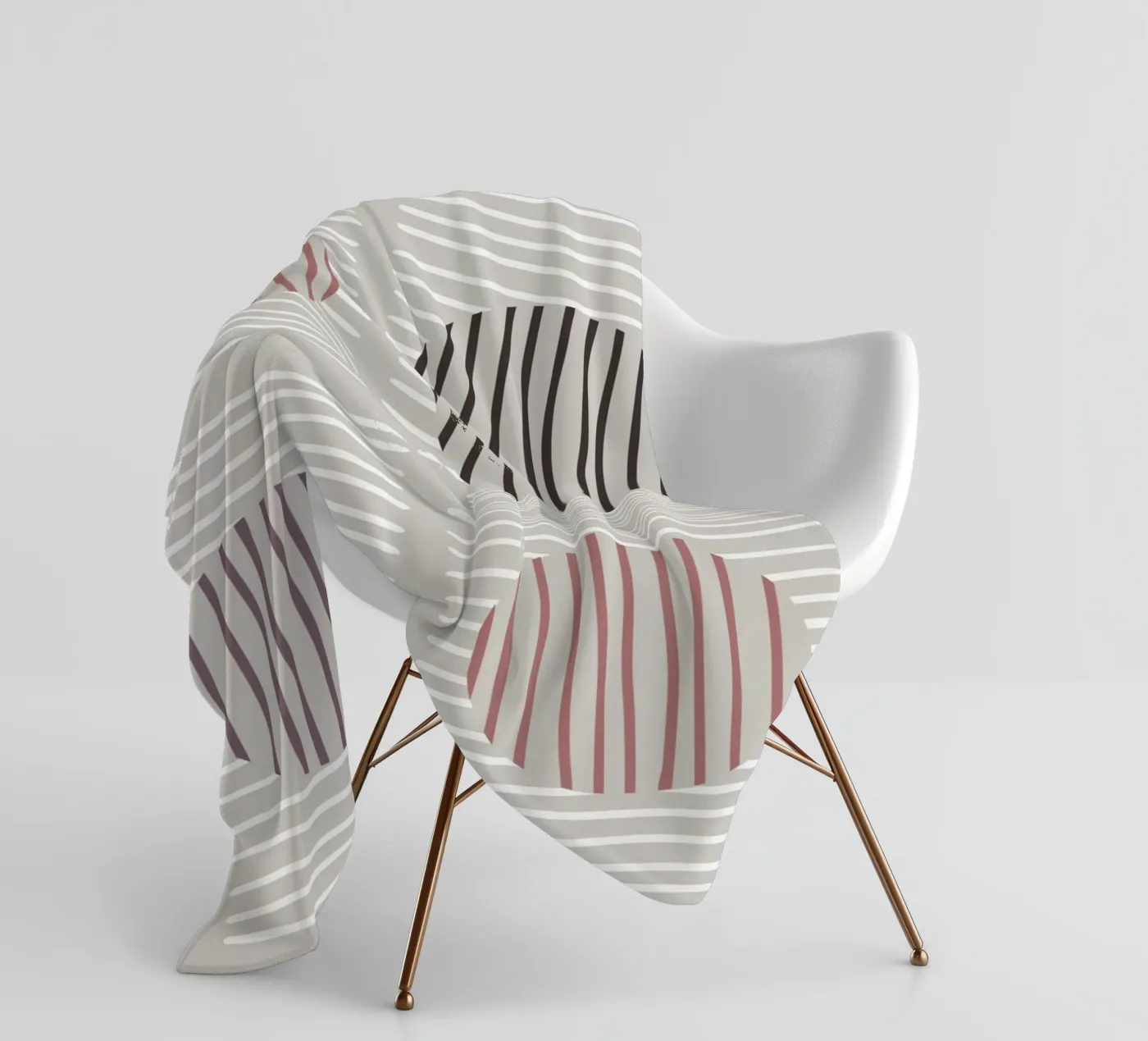 Striped Harmony Fleecedecke von treechild
