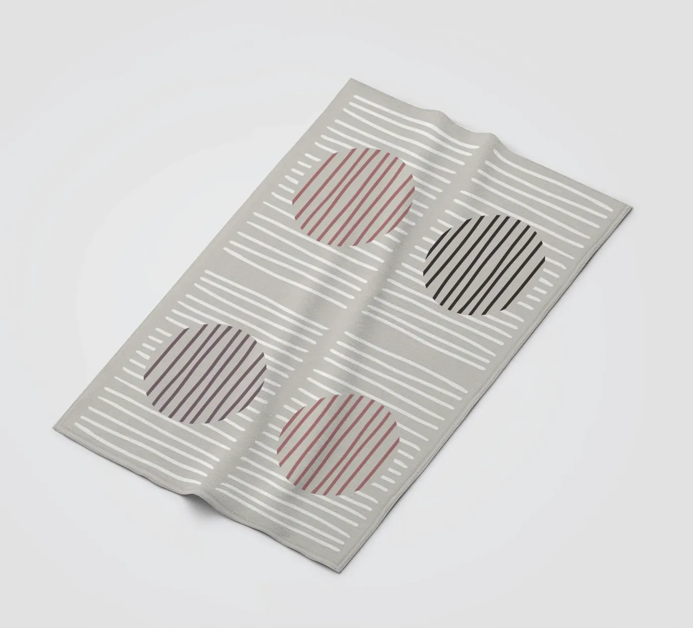 Striped Harmony Fleecedecke von treechild