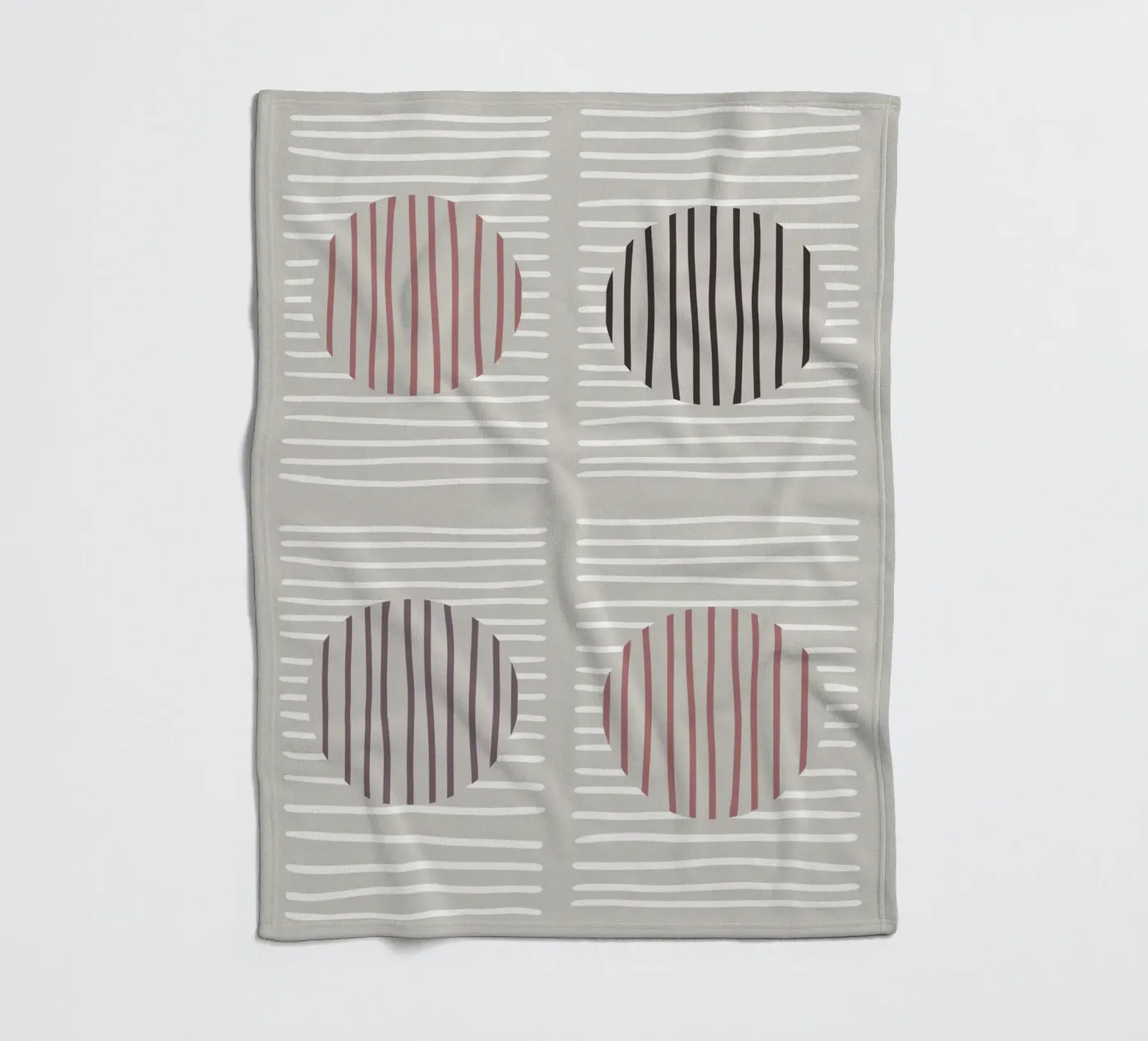 Striped Harmony Fleecedecke von treechild