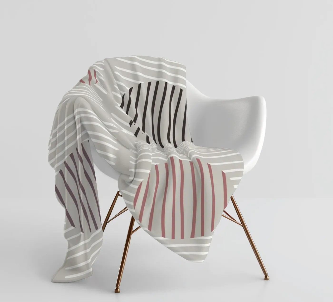 Striped Harmony Fleecedecke von treechild