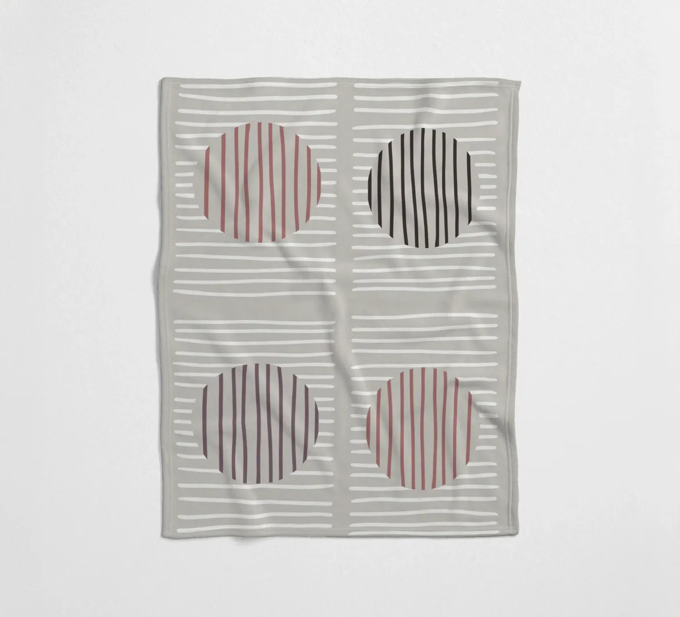 Striped Harmony Fleecedecke von treechild