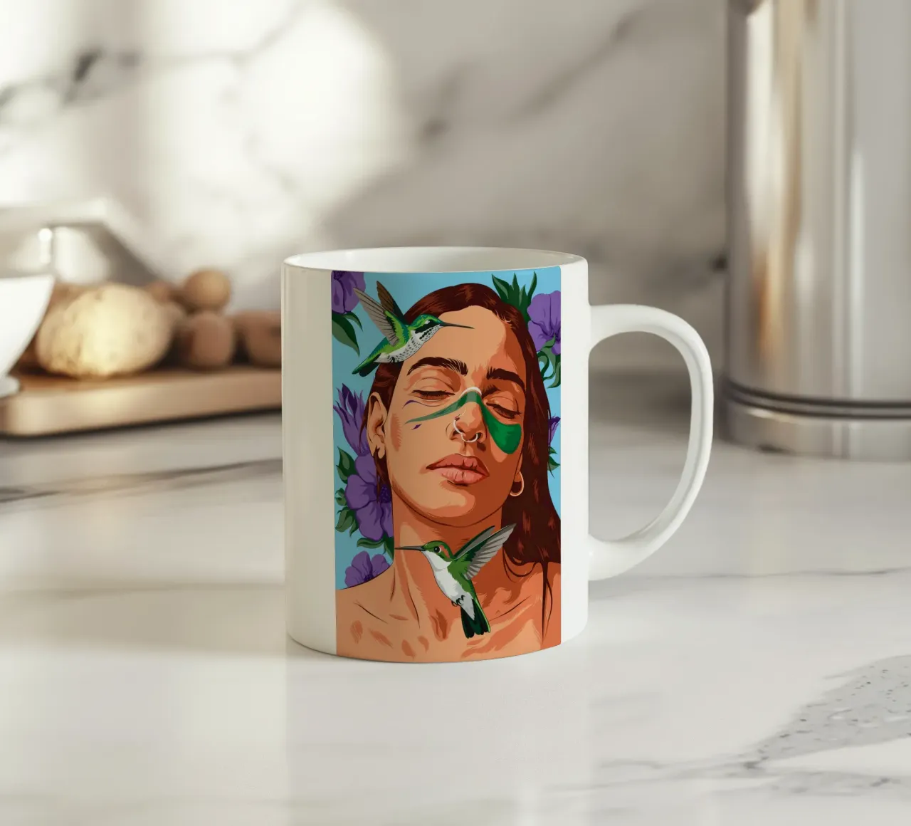 Natura Verde Abbraccio tazza in ceramica da Silent Hue