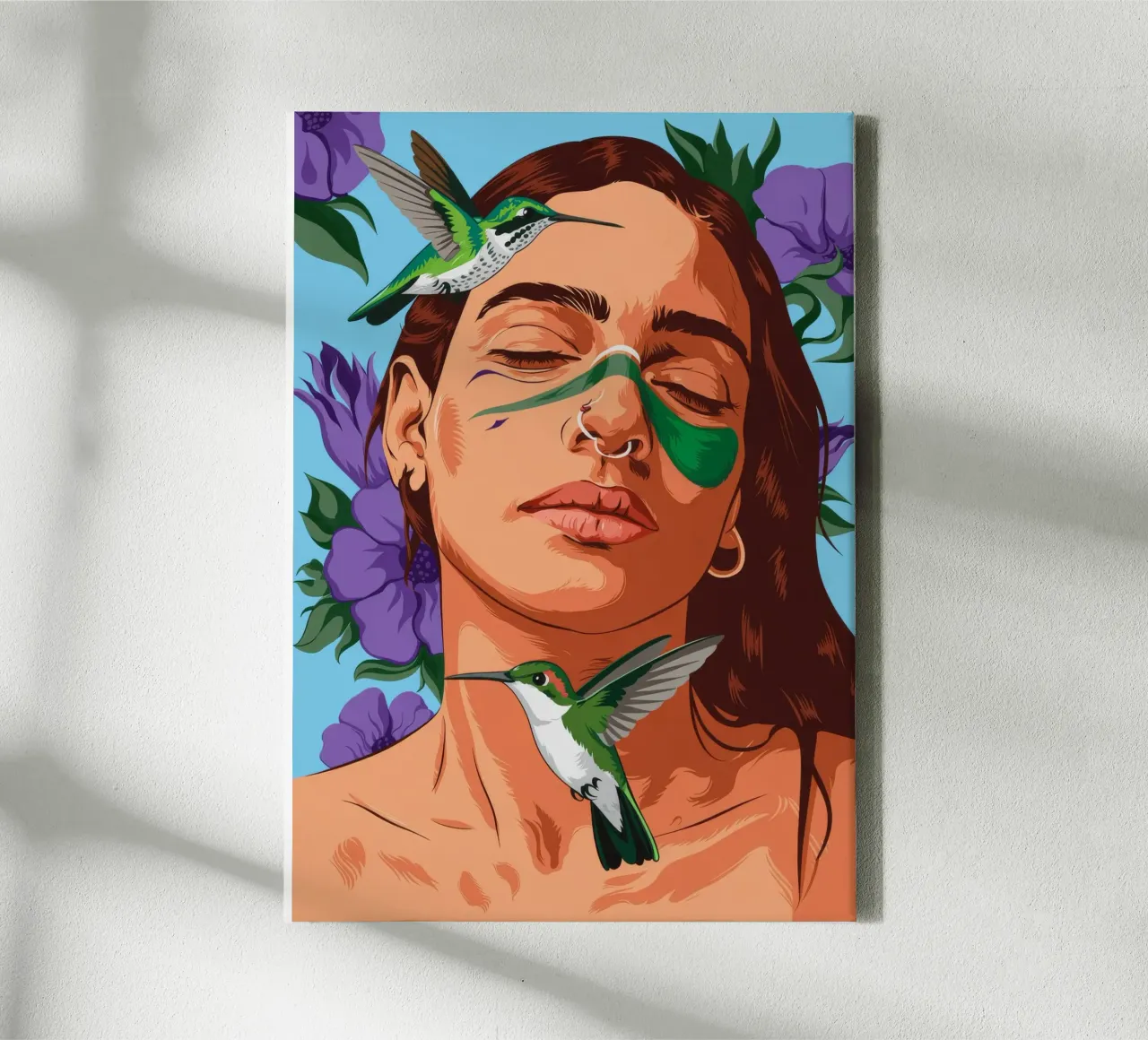 Nature Green Embrace canvas by Silent Hue