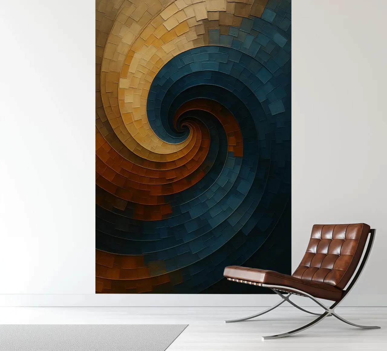 Abstract Spiral Painting photo wallpaper by Indah Creative