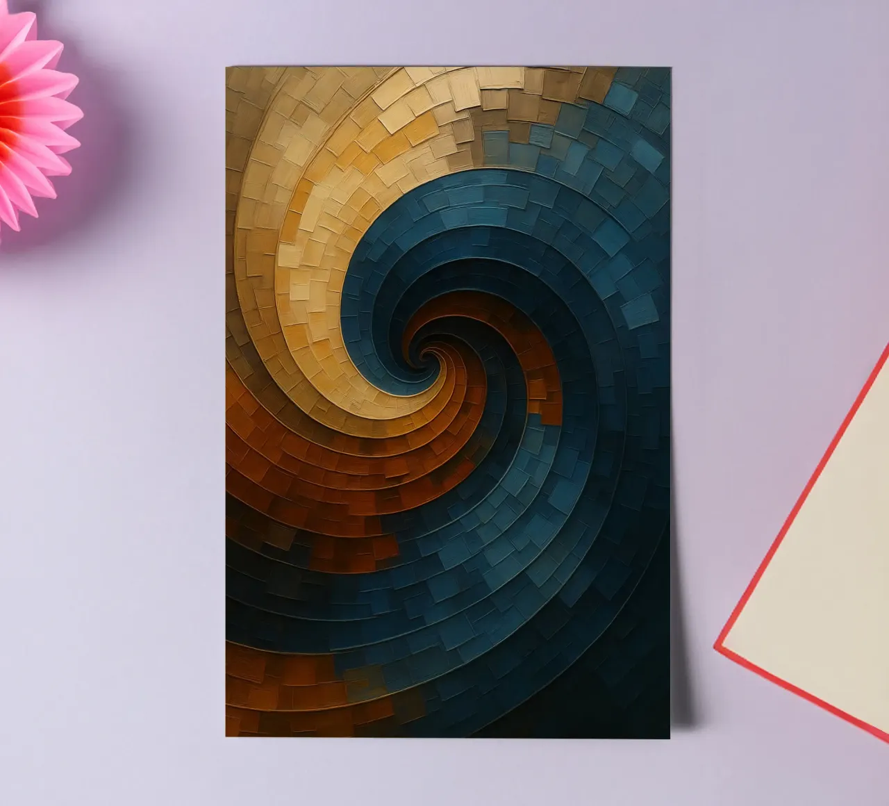 Abstract Spiral Painting sticker sheet by Indah Creative