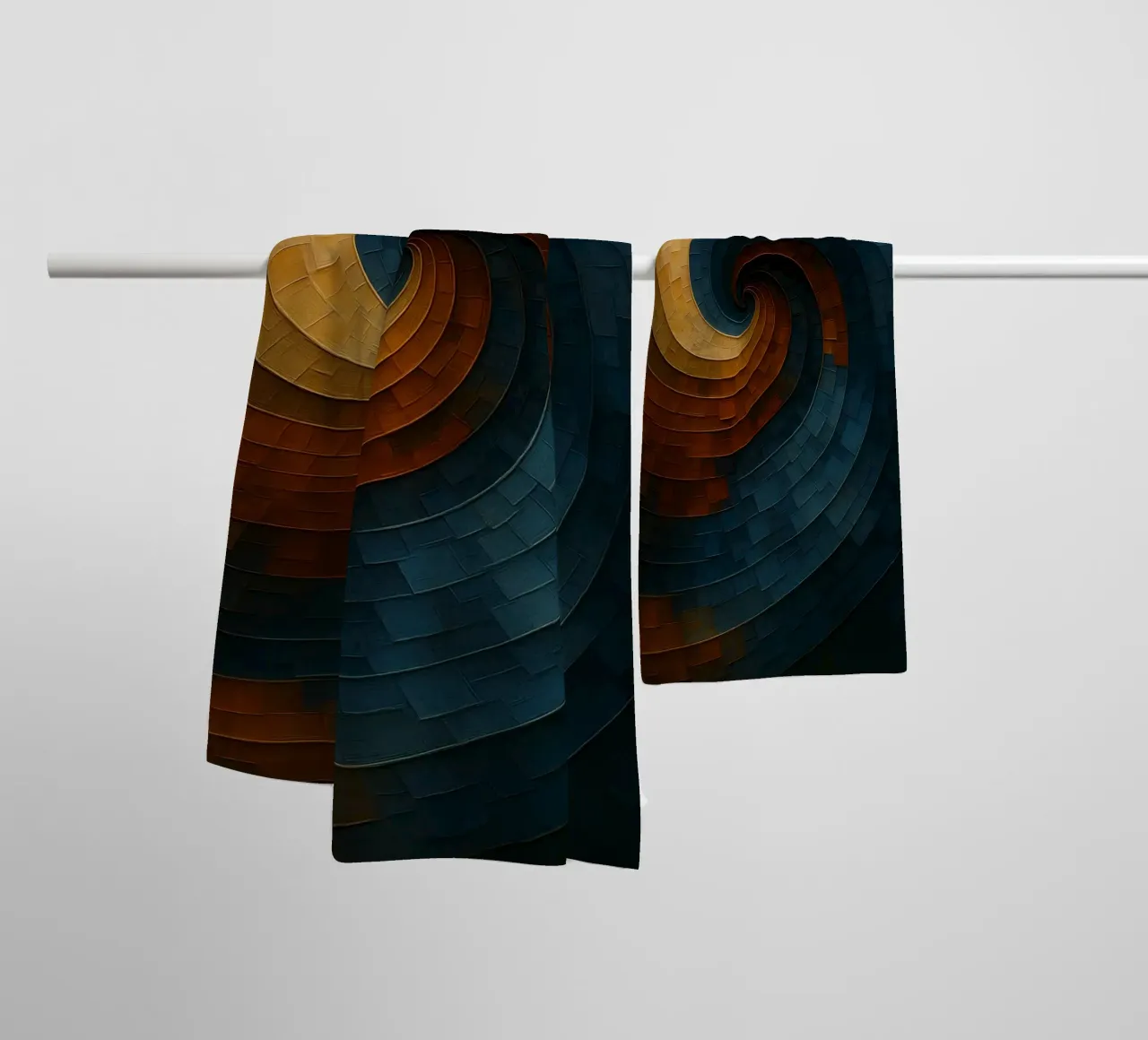 Abstract Spiral Painting towel by Indah Creative