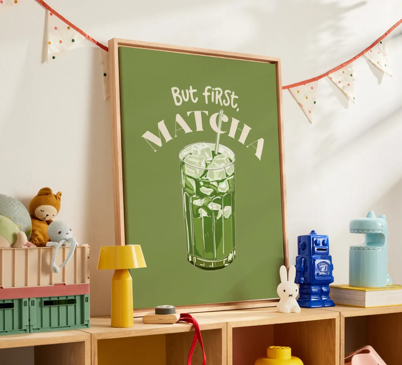 Maar eerst, Matcha canvas met Baklijst van EDMPROJECT