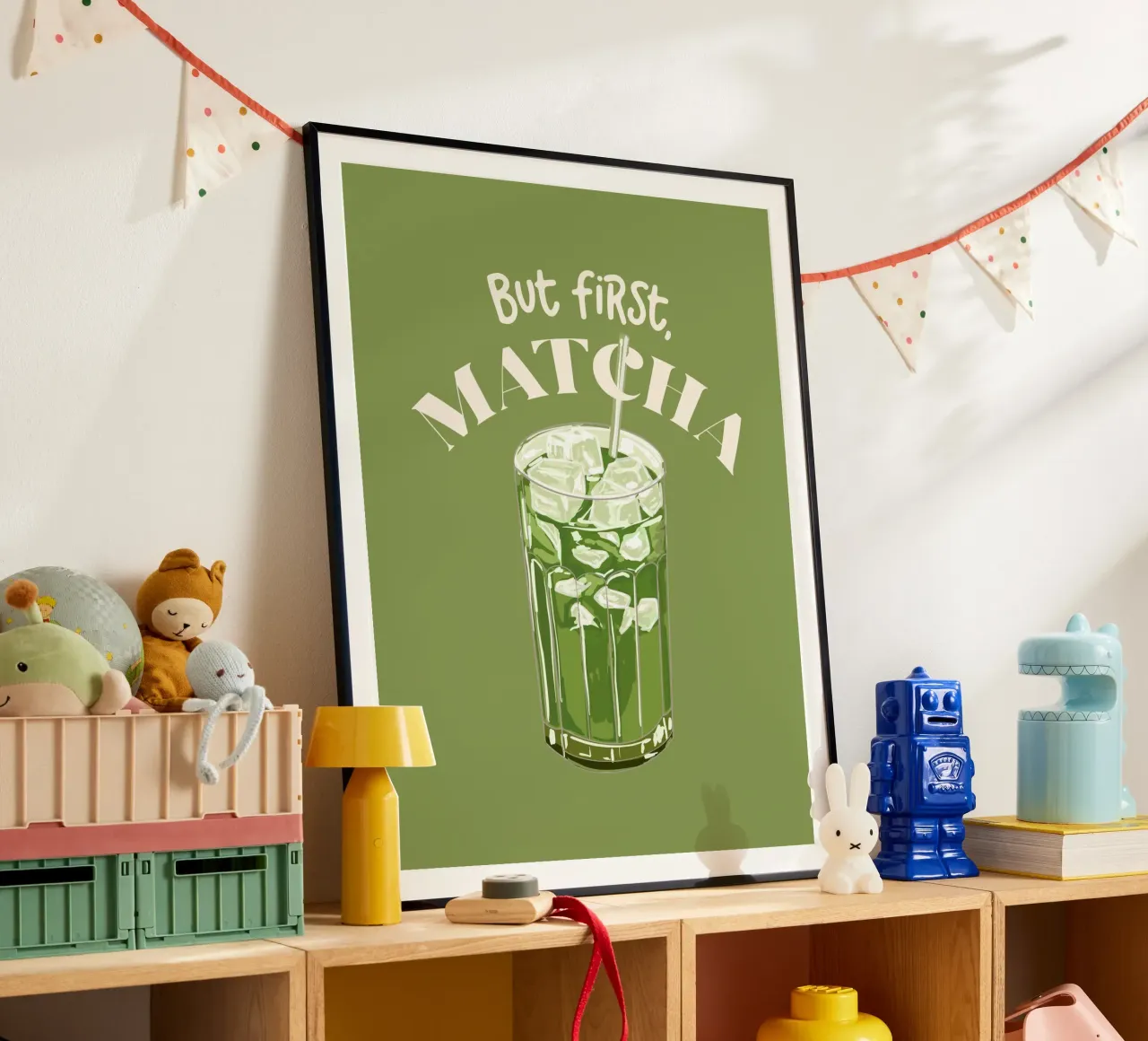 Ma prima, il Matcha poster con telaio in alluminio da EDMPROJECT