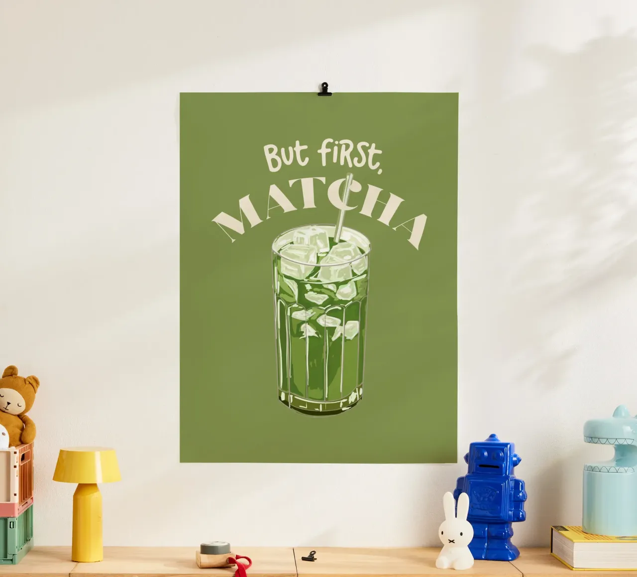 Ma prima, il Matcha poster con telaio in alluminio da EDMPROJECT