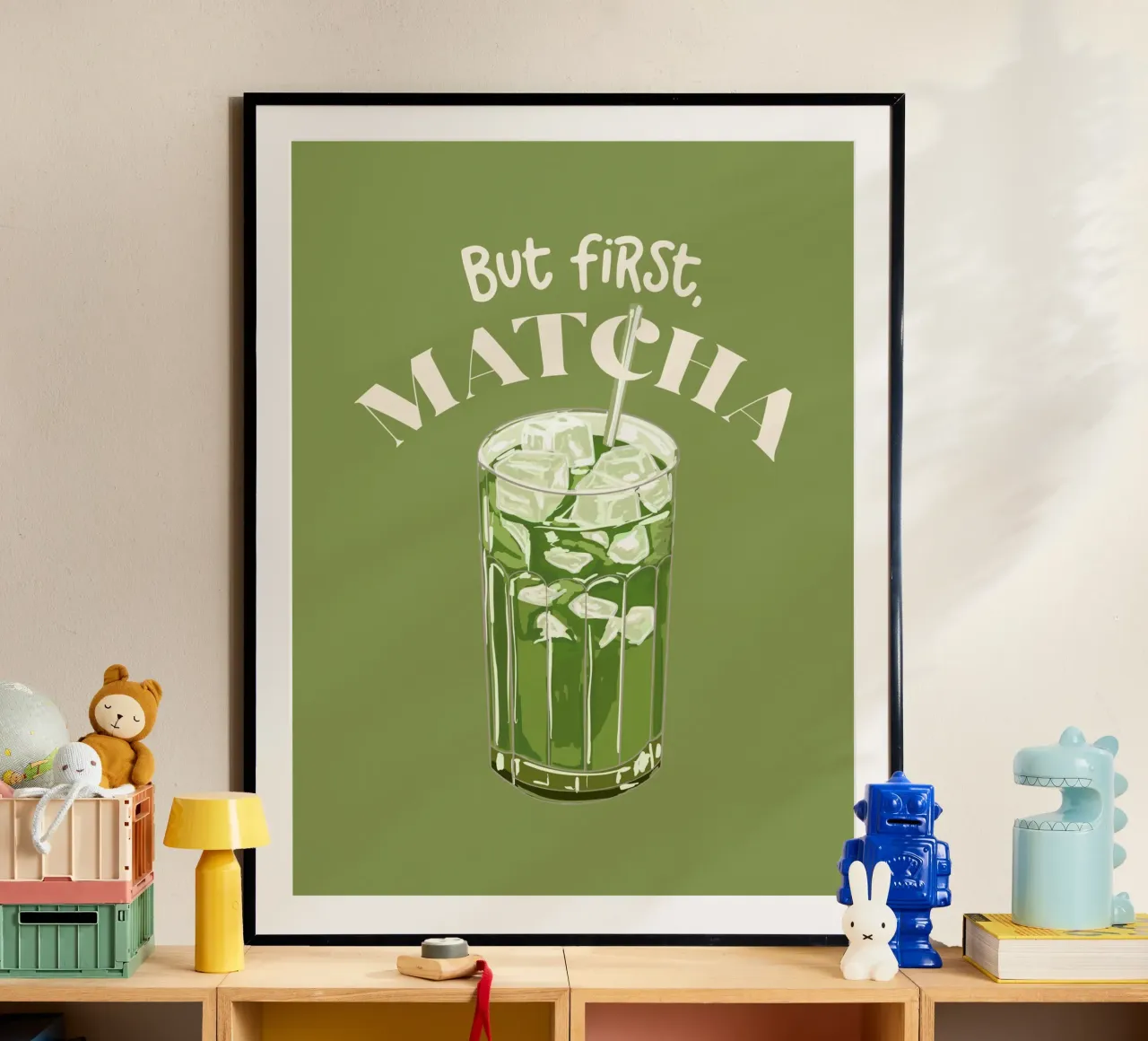 Ma prima, il Matcha poster con telaio in alluminio da EDMPROJECT