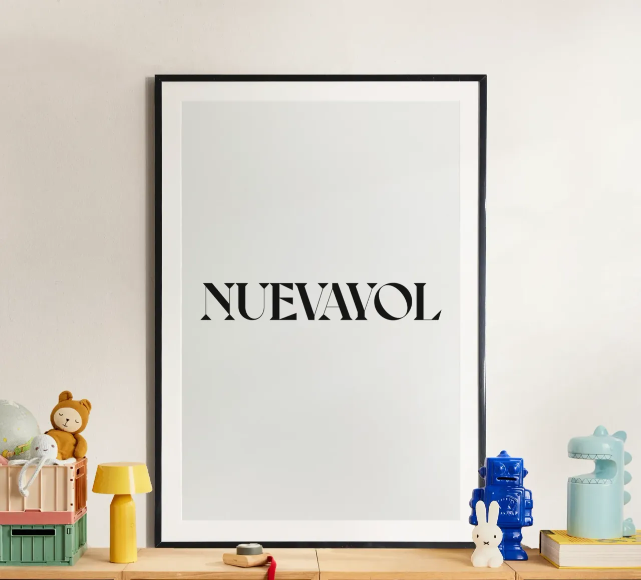 NUEVAYOL poster con telaio in legno da n.4