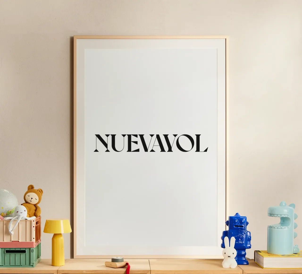 NUEVAYOL poster con telaio in legno da n.4