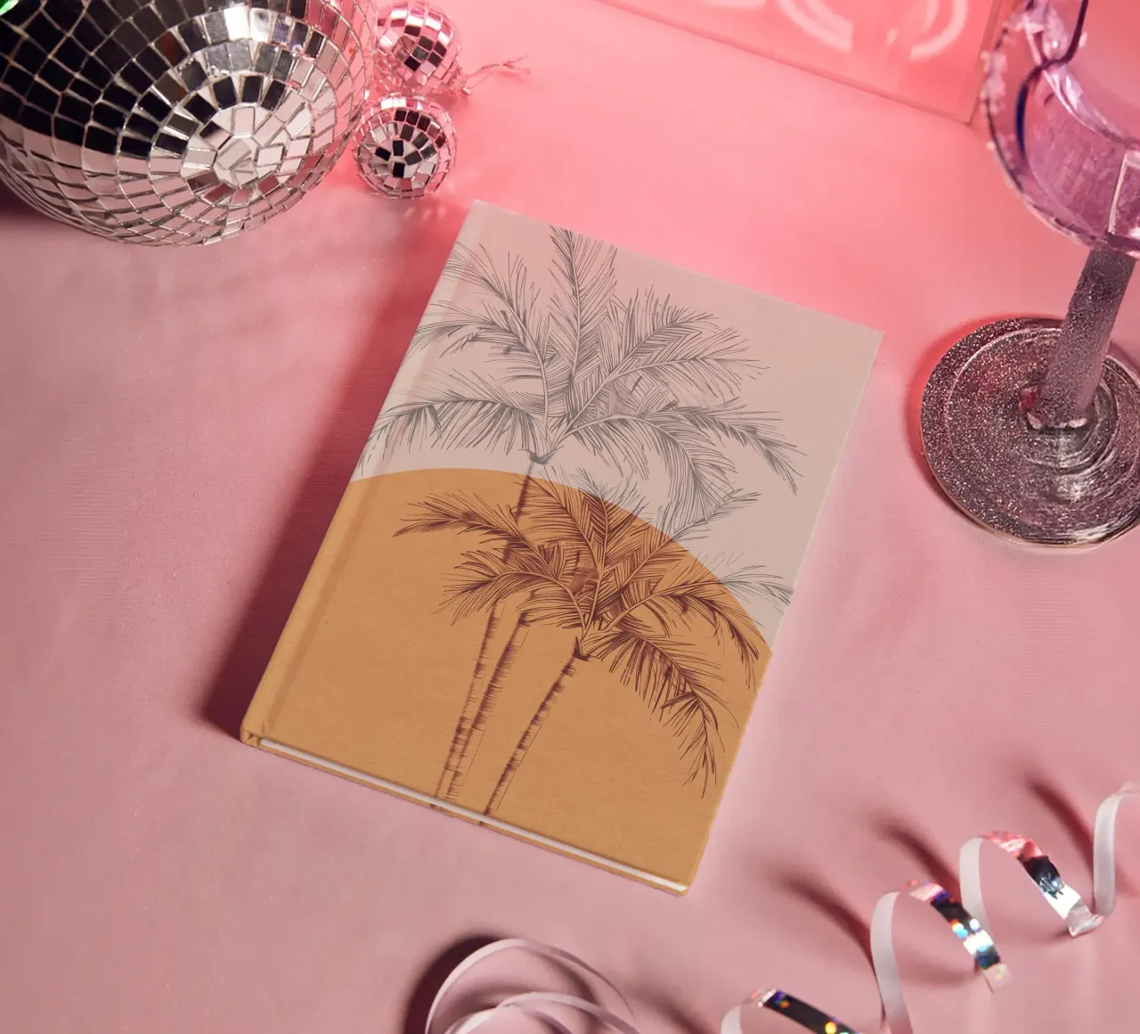 Sunset Palms notebook by treechild