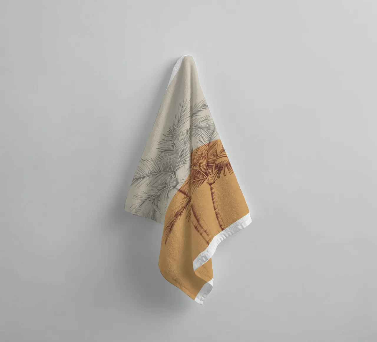 Sunset Palms asciugamano da bagno da treechild