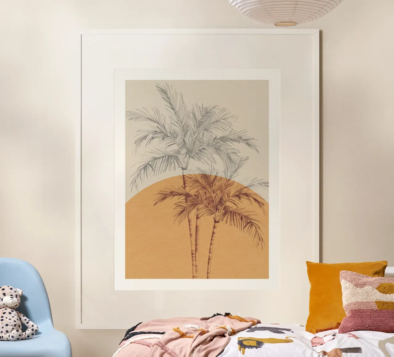 Sunset Palms carta hahnemühle da treechild