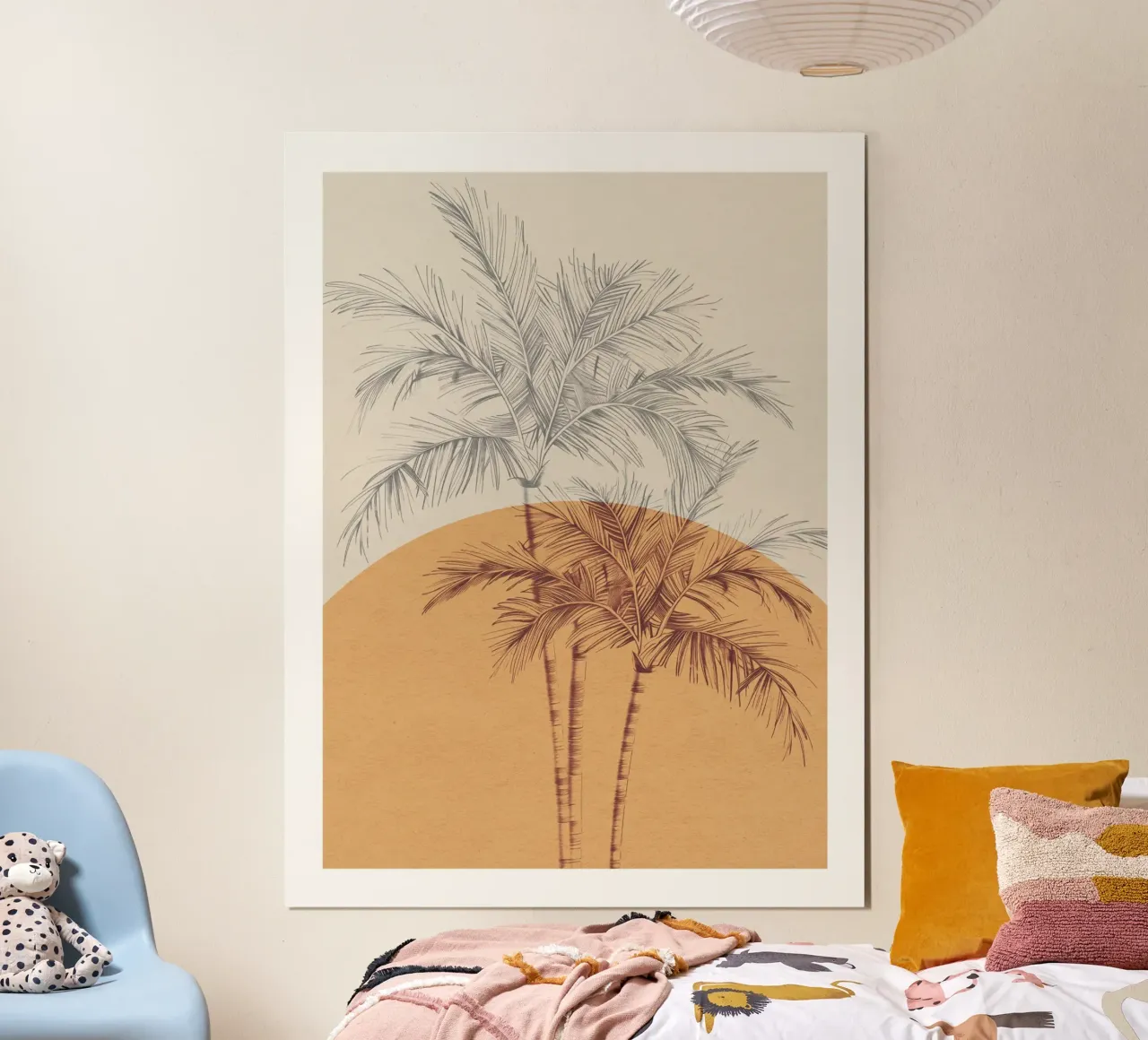 Sunset Palms carta hahnemühle da treechild