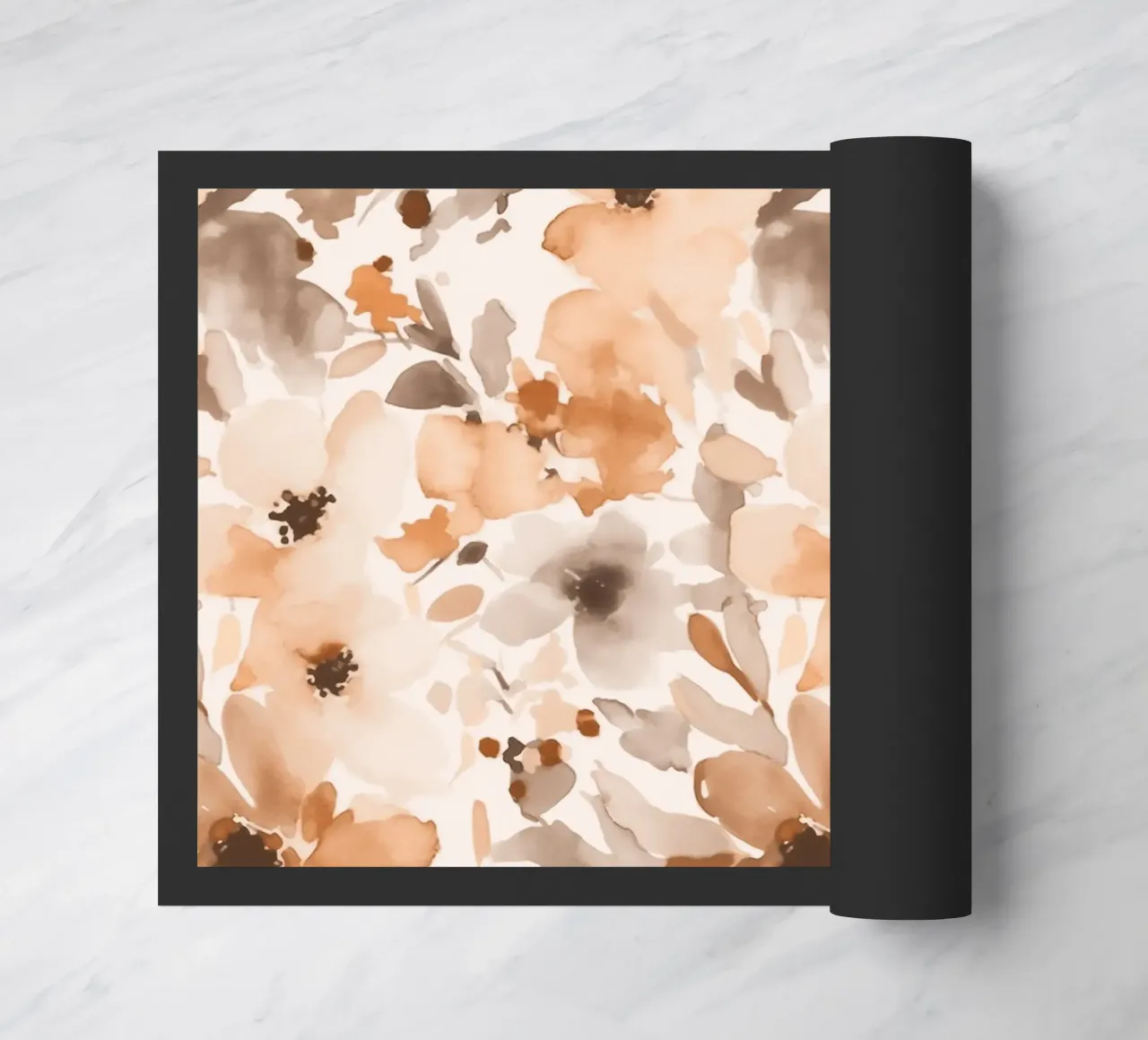 Floral Watercolor Whimsical Summer Meadow doormat by Andrea Haase Floral Passion