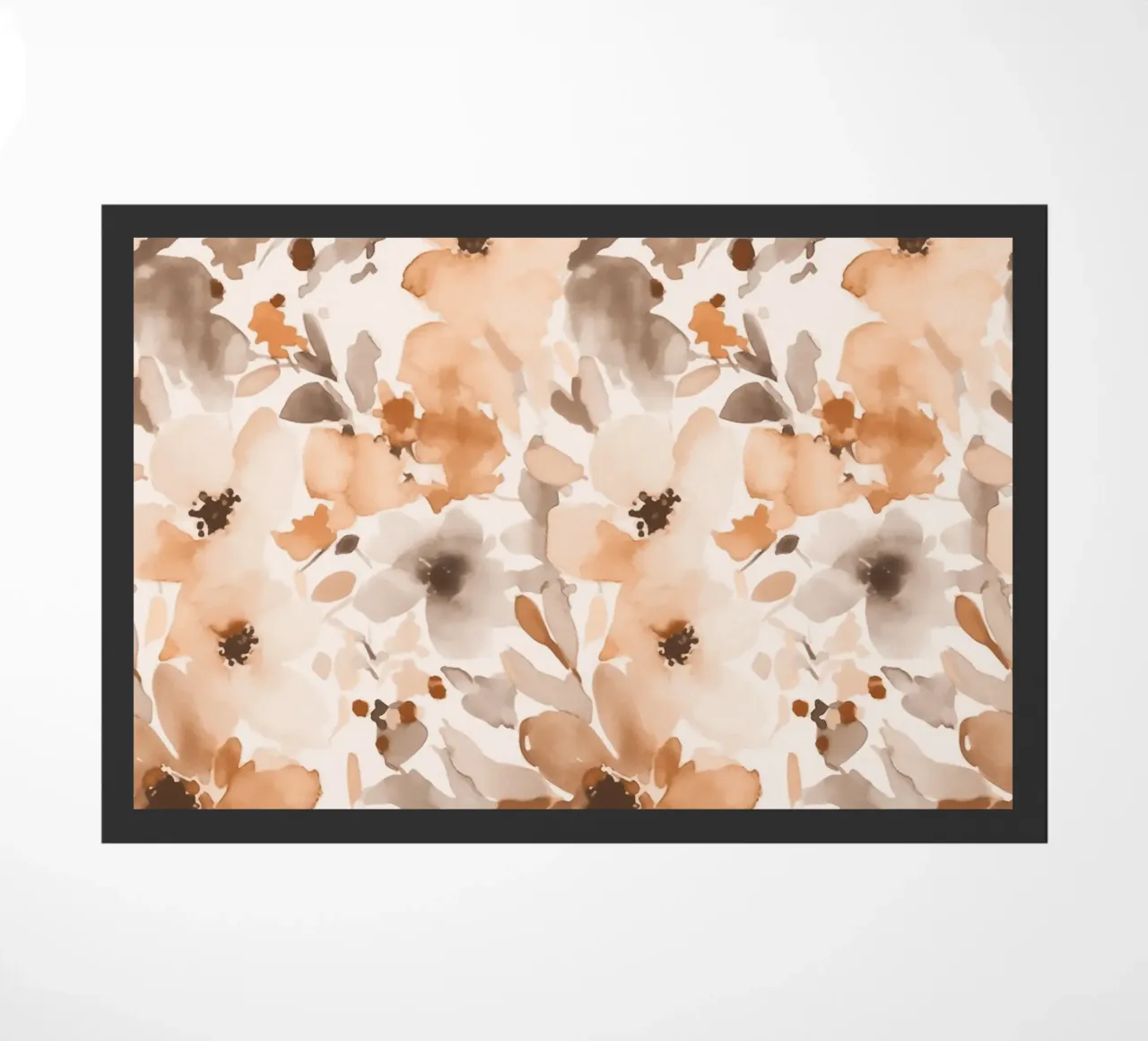 Floral Watercolor Whimsical Summer Meadow doormat by Andrea Haase Floral Passion