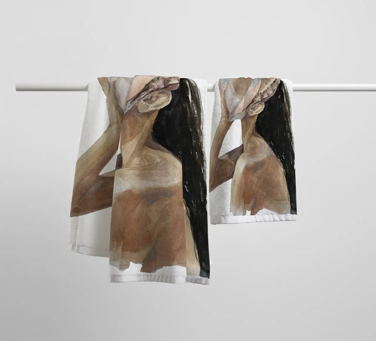 Sea Calling (Without Background) asciugamano da bagno da treechild
