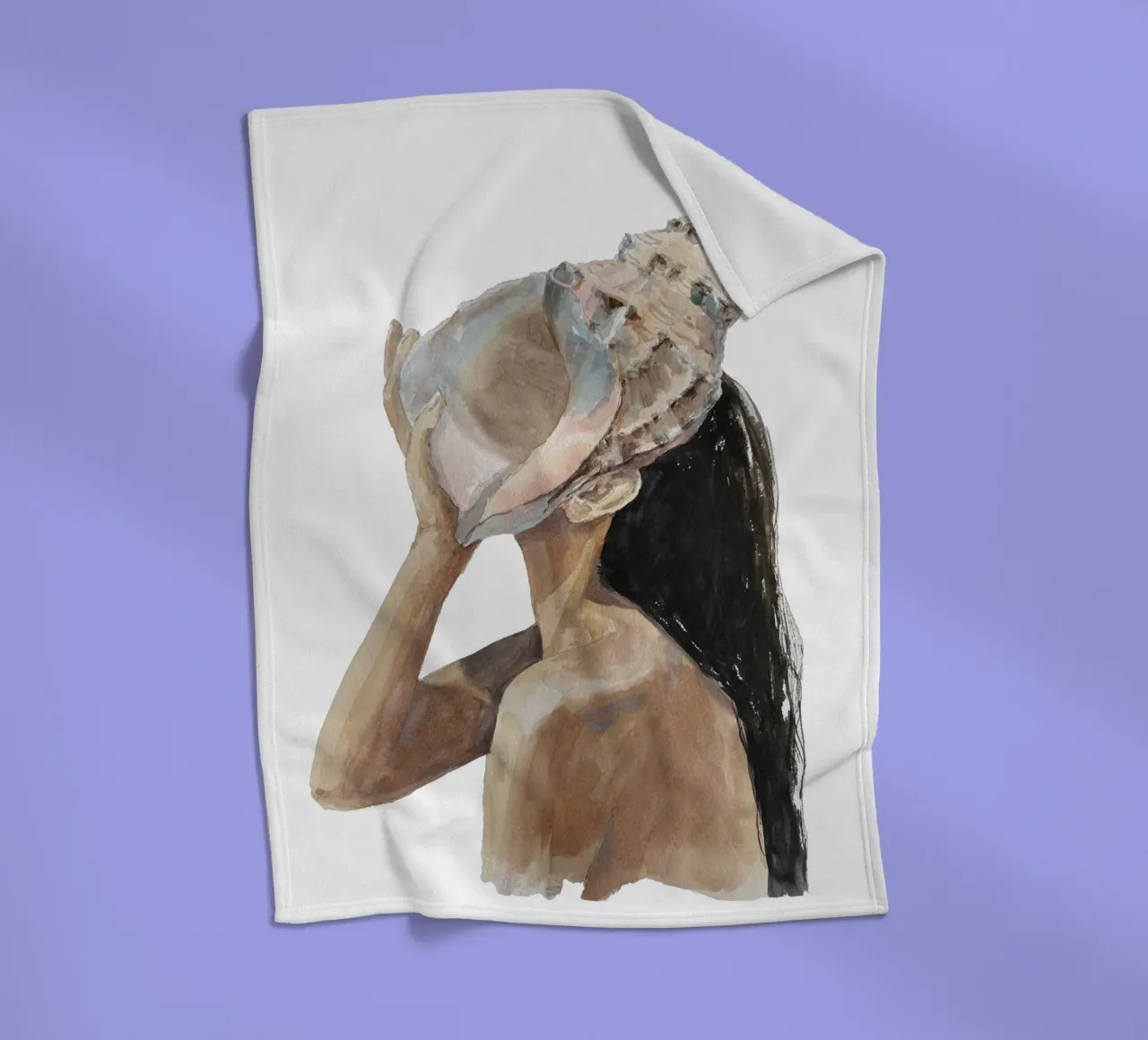 Sea Calling (Without Background) coperta in pile da treechild