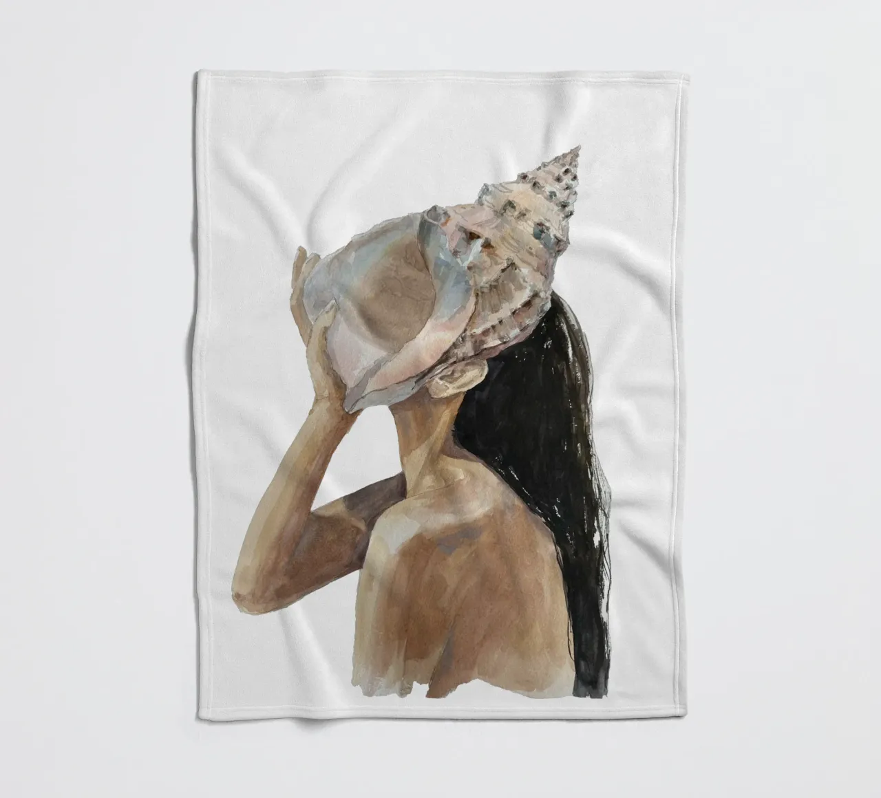Sea Calling (Without Background) coperta in pile da treechild