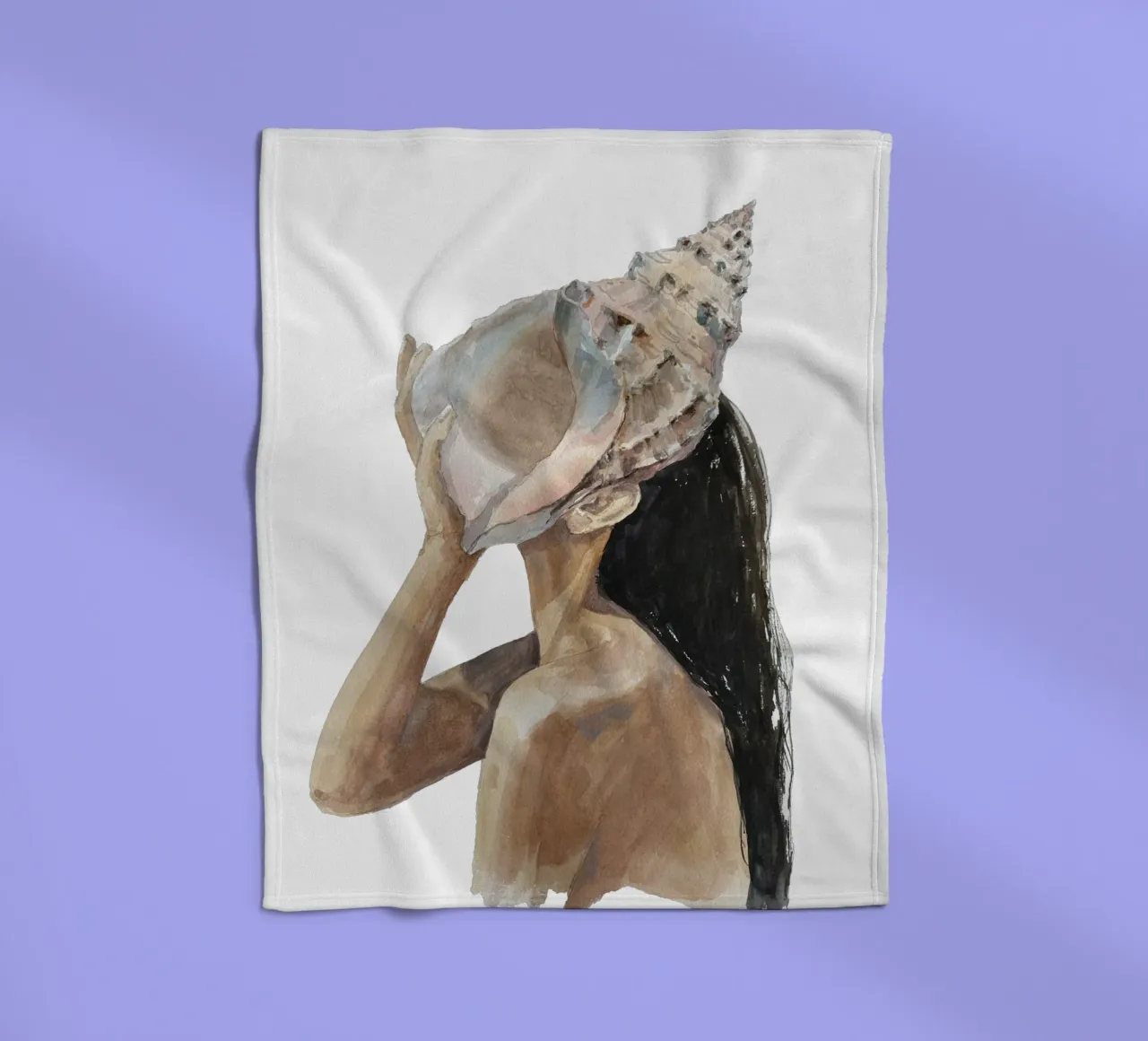 Sea Calling (Without Background) coperta in pile da treechild