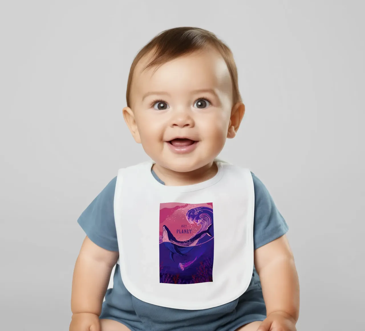 Our Planet bavaglino da Kika illu