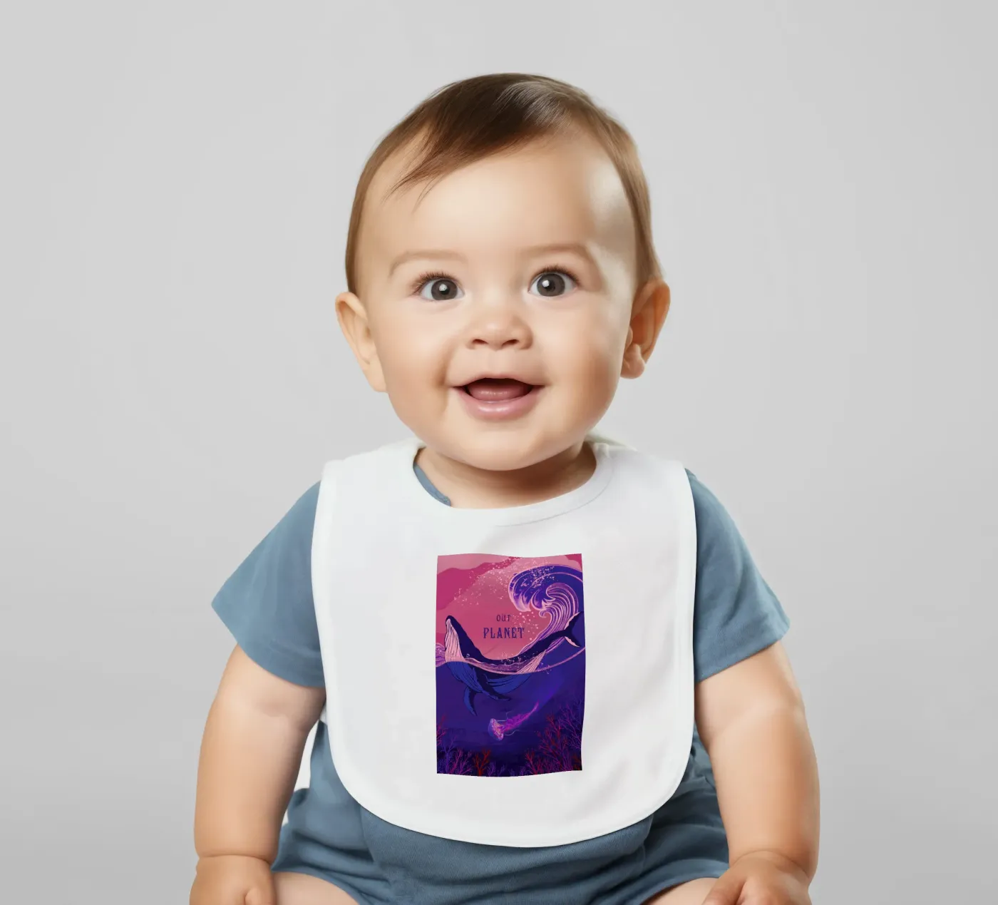 Our Planet baby slabbetje van Kika illu