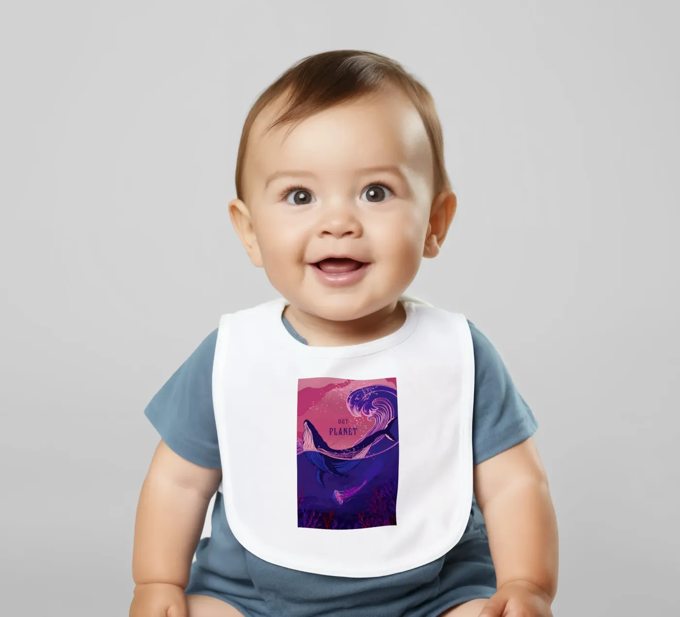 Our Planet baby slabbetje van Kika illu
