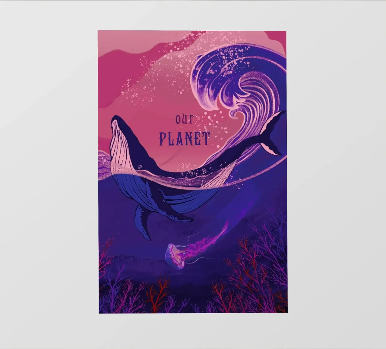 Our Planet pellicola backlit da Kika illu