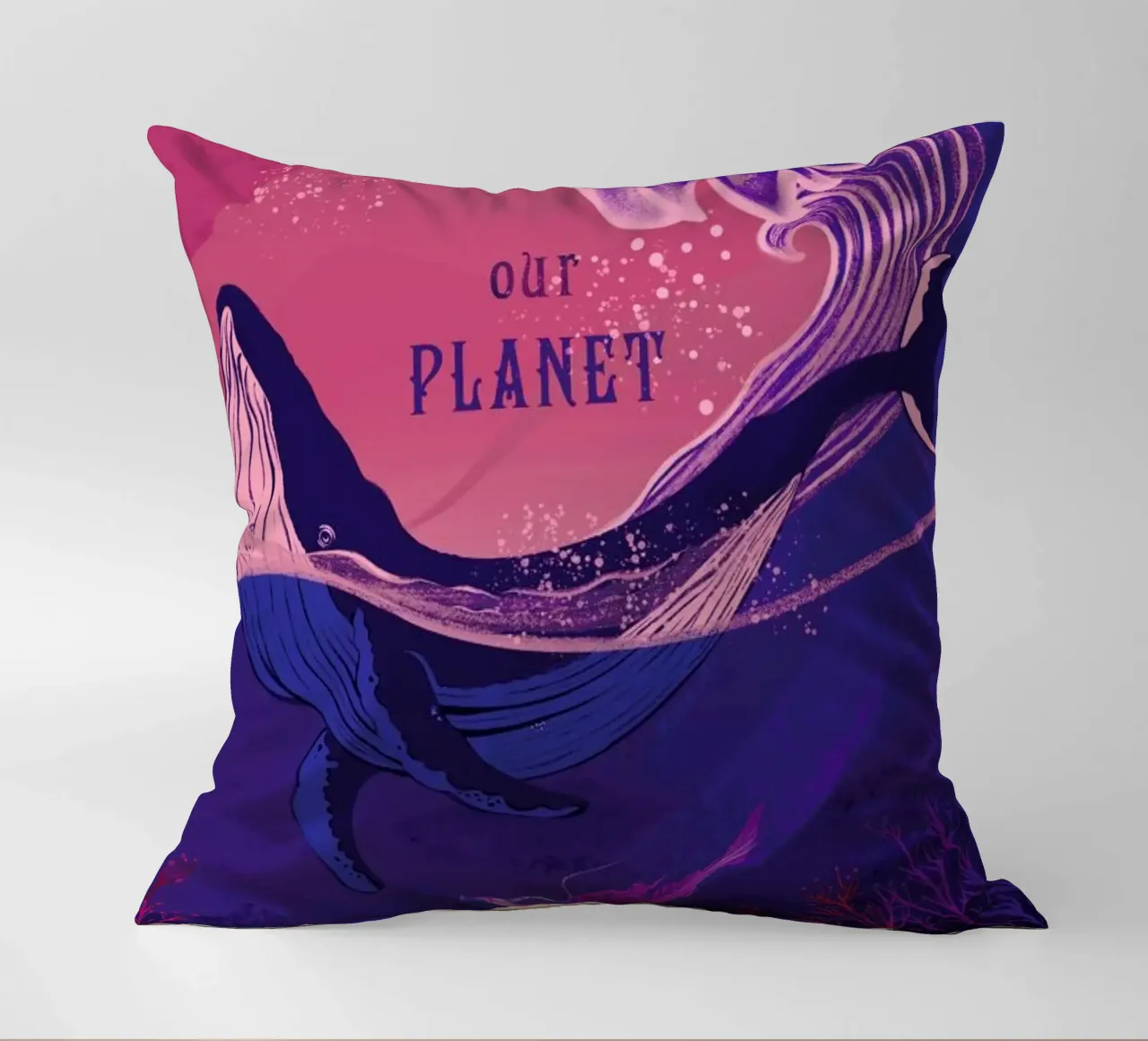 Our Planet cuscino da Kika illu