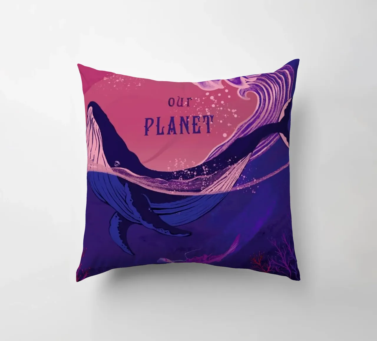 Our Planet cuscino da Kika illu
