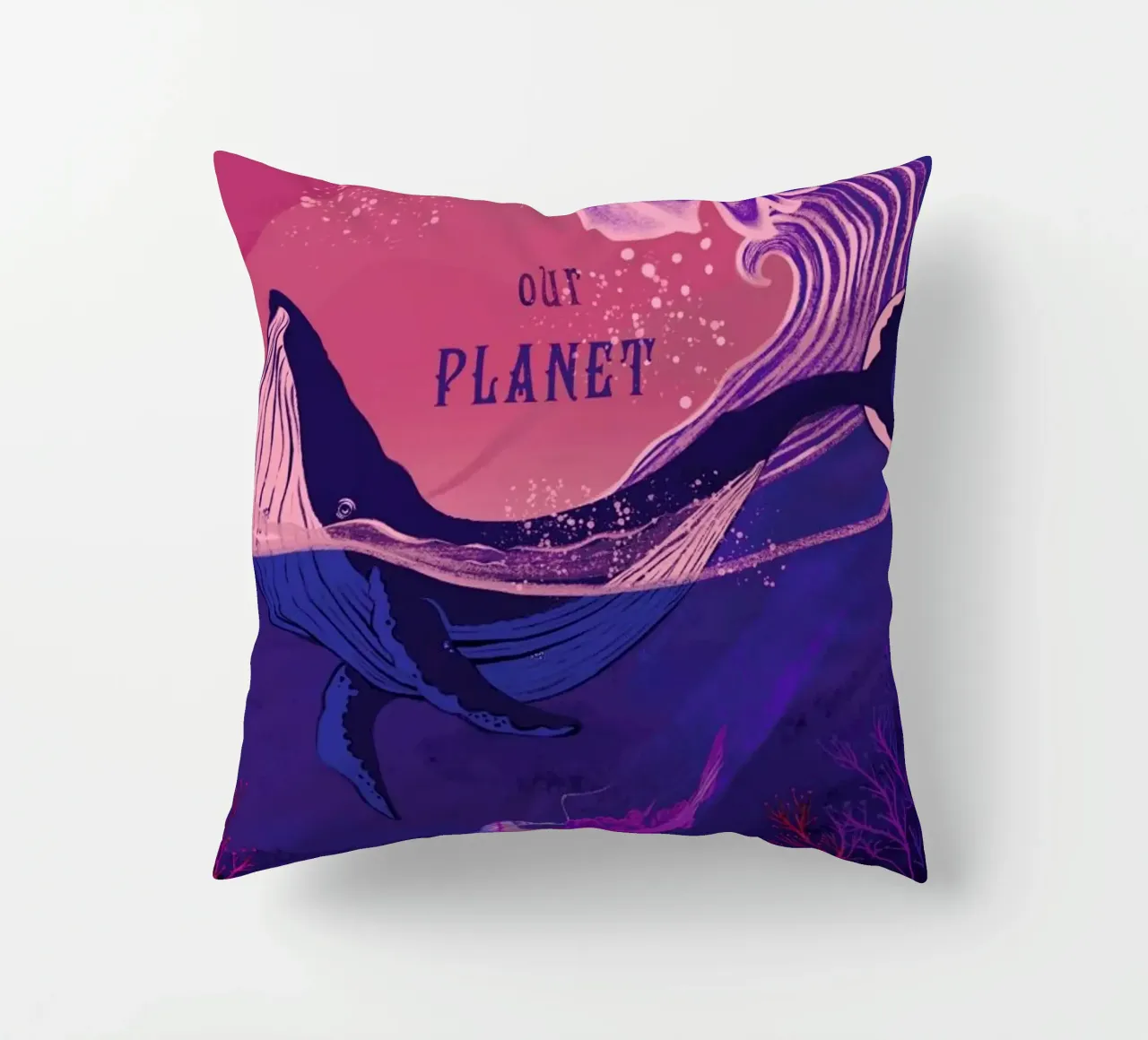 Our Planet cuscino da Kika illu