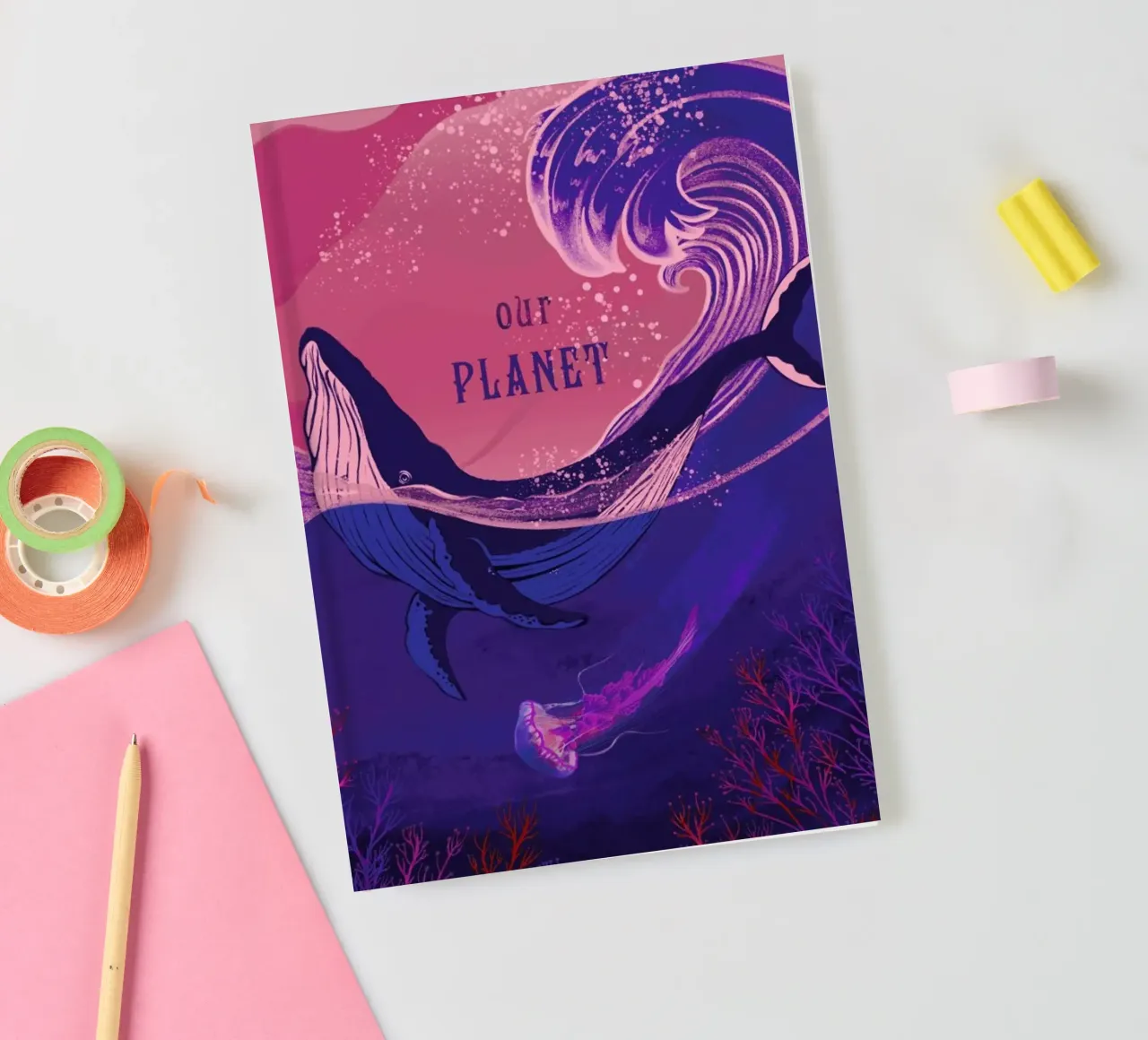 Our Planet notebook by Kika illu