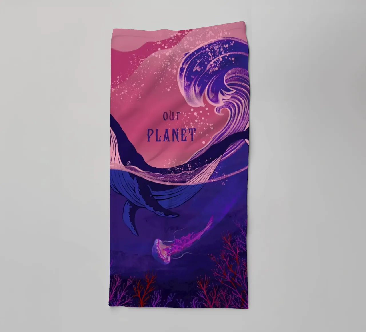 Our Planet asciugamano da bagno da Kika illu