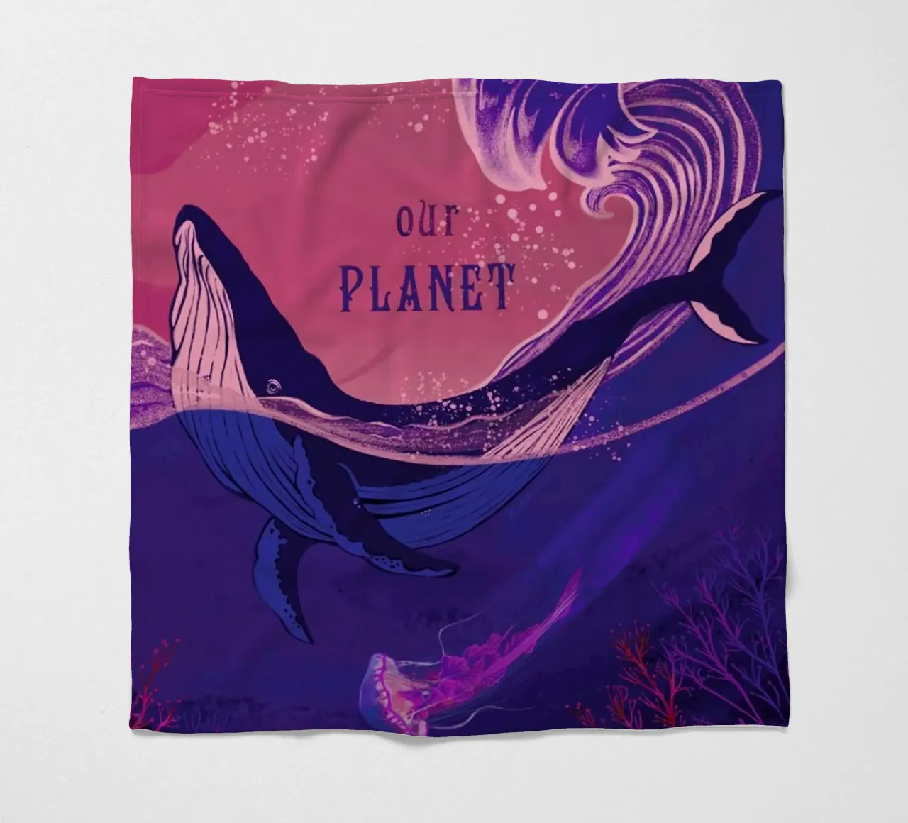 Our Planet coperta in pile da Kika illu