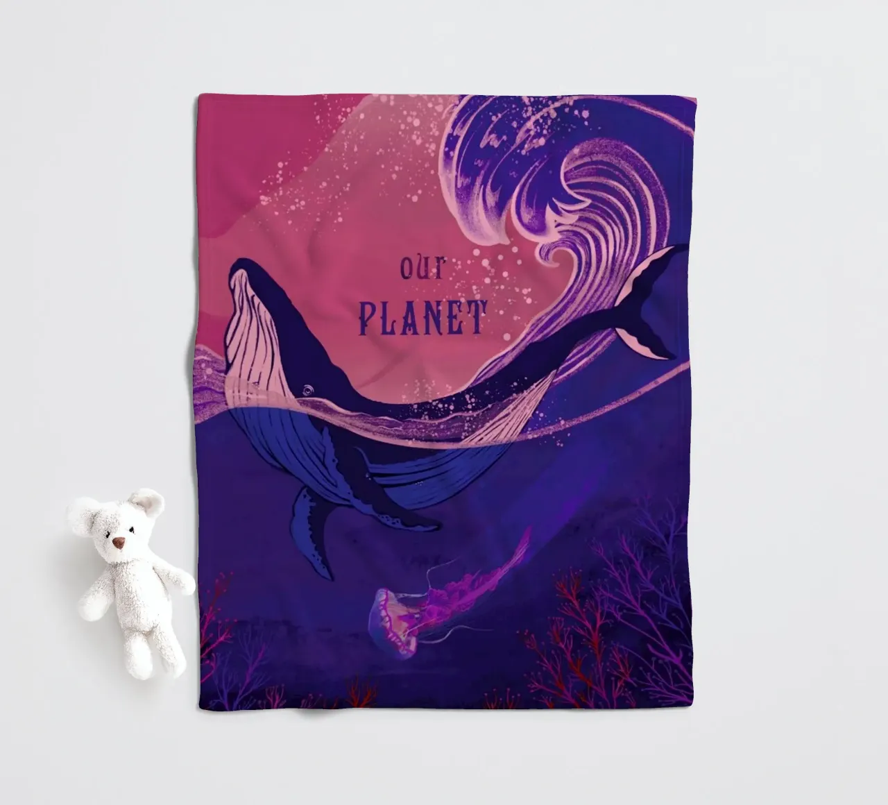 Our Planet coperta in pile da Kika illu