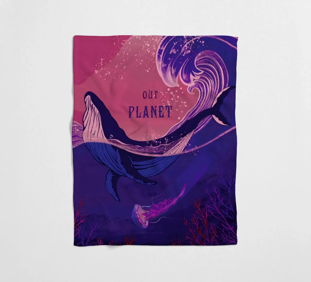 Our Planet coperta in pile da Kika illu