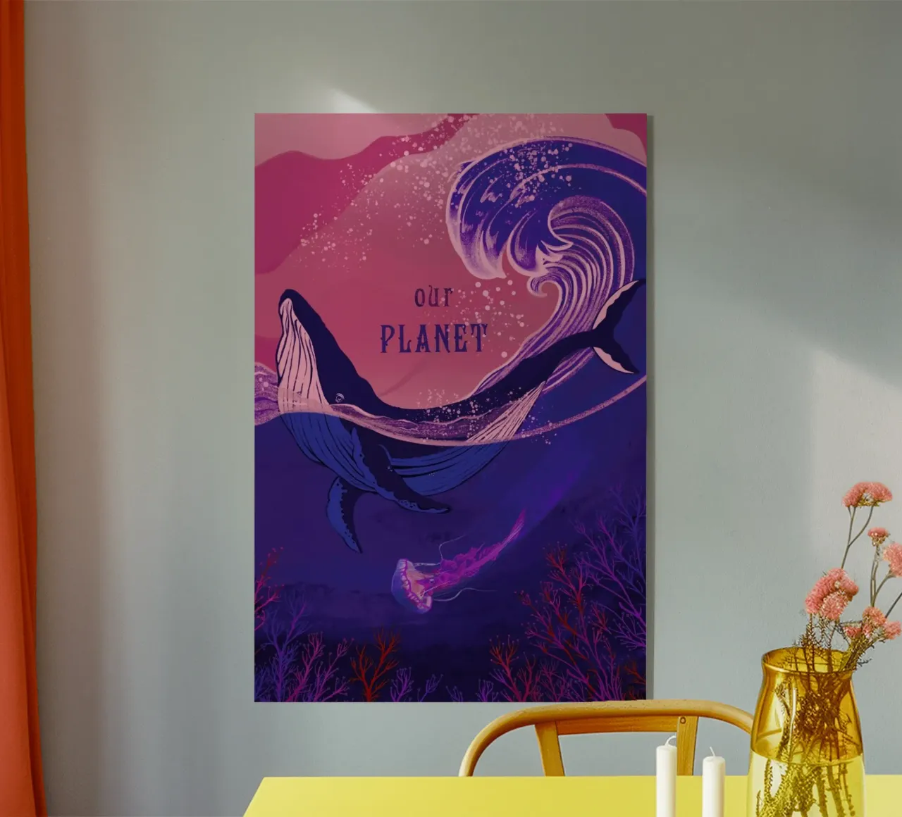 Our Planet plexiglass da Kika illu