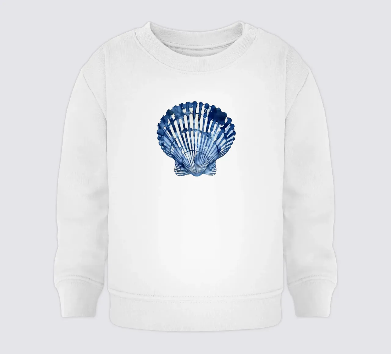 Blue Shell (without Background) felpa neonato da treechild