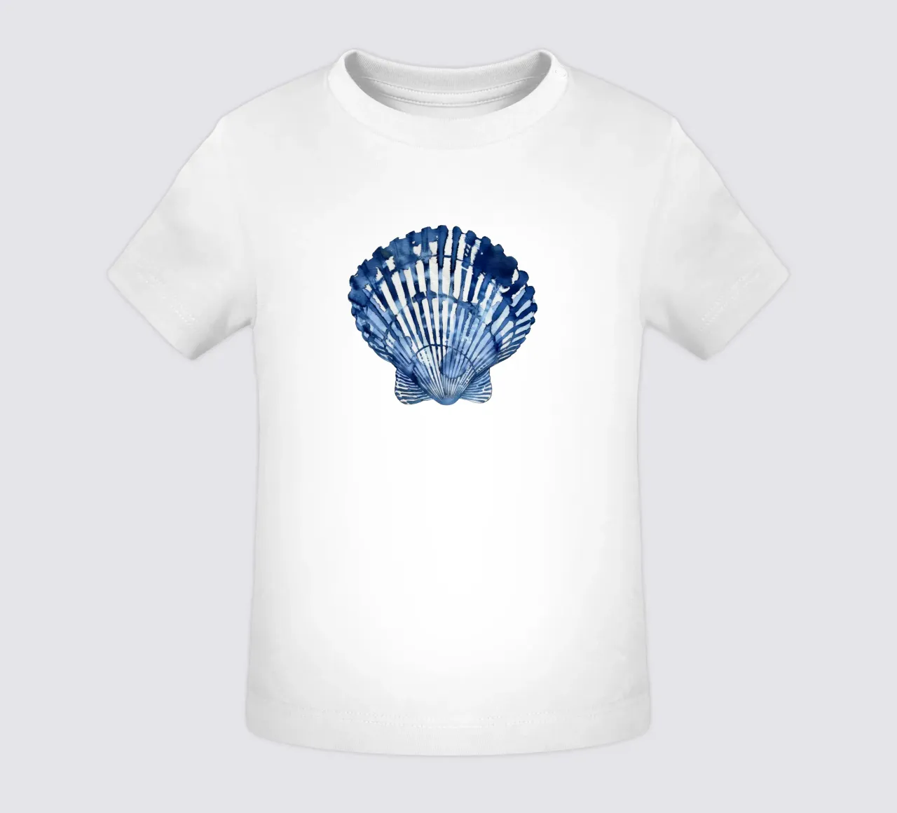 Blue Shell (without Background) Baby T-Shirt von treechild