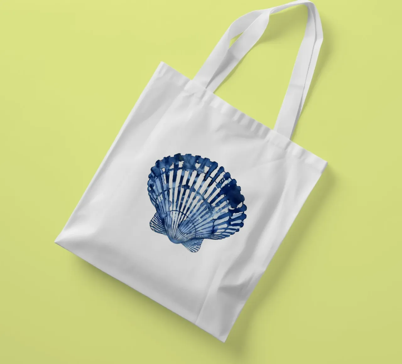 Blue Shell (without Background) borsa in juta da treechild