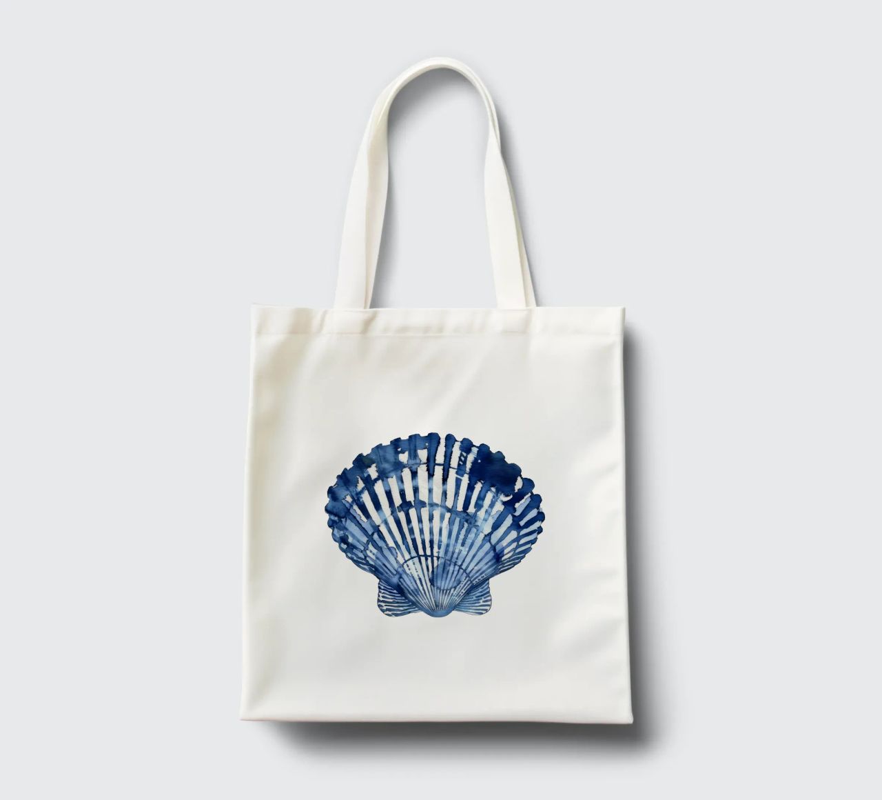Blue Shell (without Background) borsa in juta da treechild