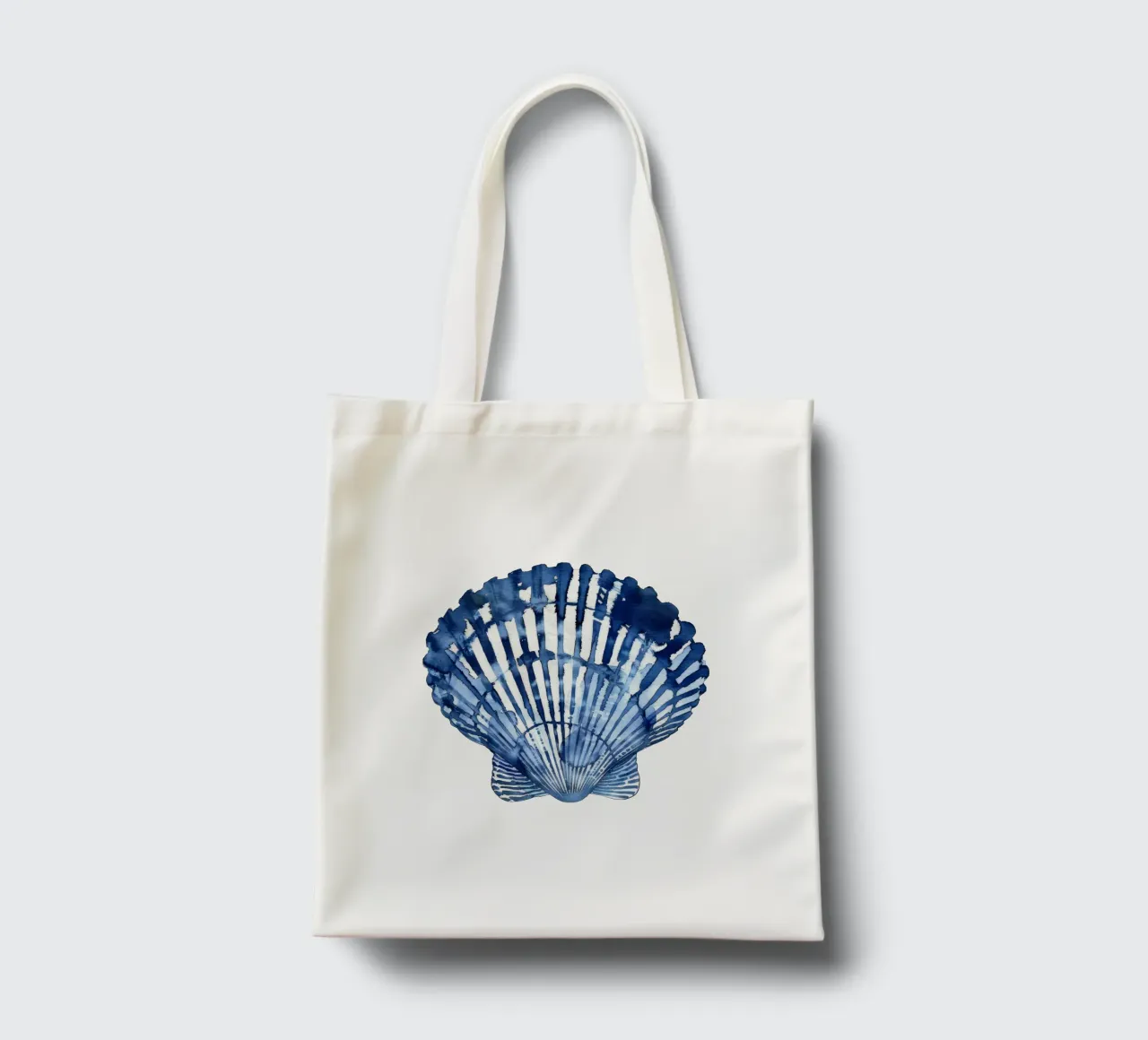 Blue Shell (without Background) borsa in juta da treechild