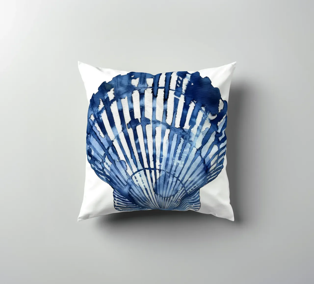Blue Shell (without Background) coussin de treechild