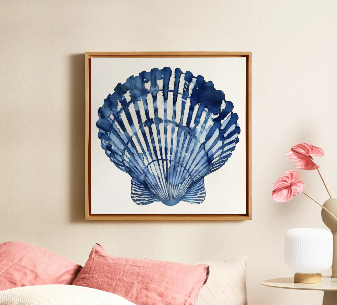 Blue Shell (without Background) canvas van treechild