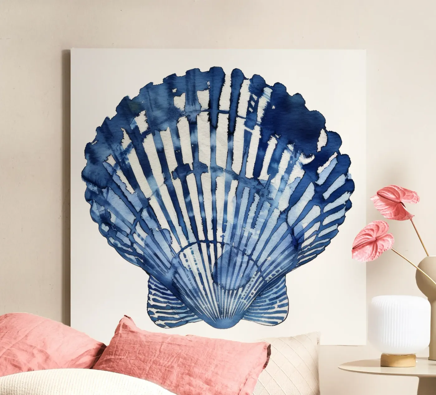 Blue Shell (without Background) canvas van treechild