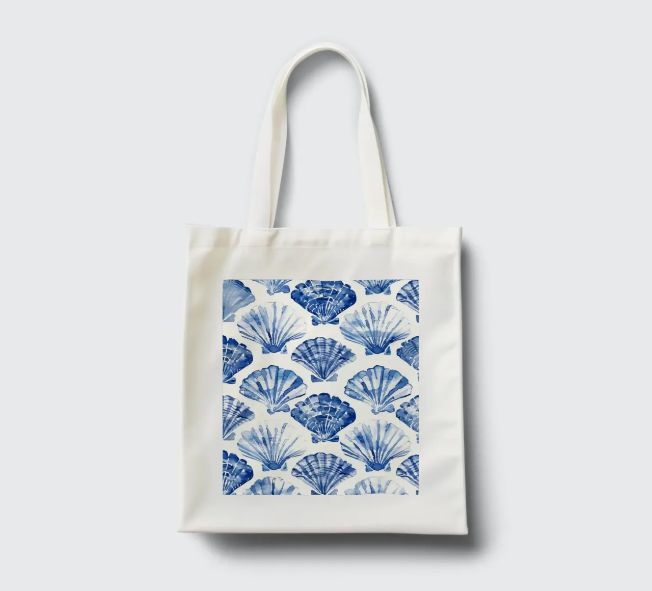 Blue Shell Pattern borsa in juta da treechild