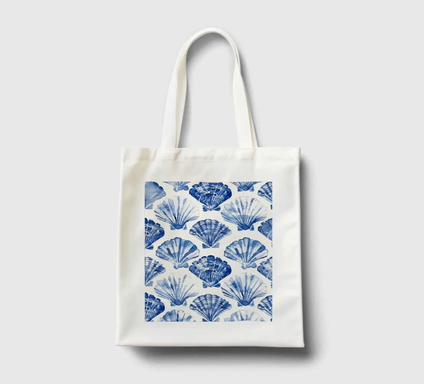 Blue Shell Pattern borsa in juta da treechild